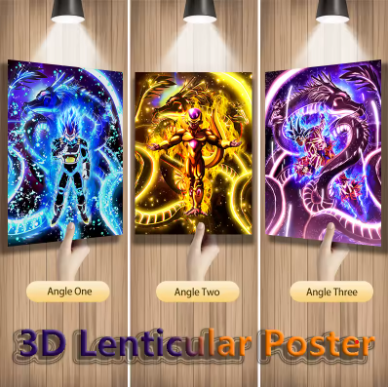 Cuadro Lenticular 3D Dragon Ball Z
